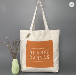 Quality 12oz 10oz Women's Cotton Fabric Bag Large Promotion Canvas Shoulder Bag For Wine wholesale