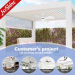 IP44 Waterproof Outdoor Ceiling Fan with Light Metal Lamp Body Material from