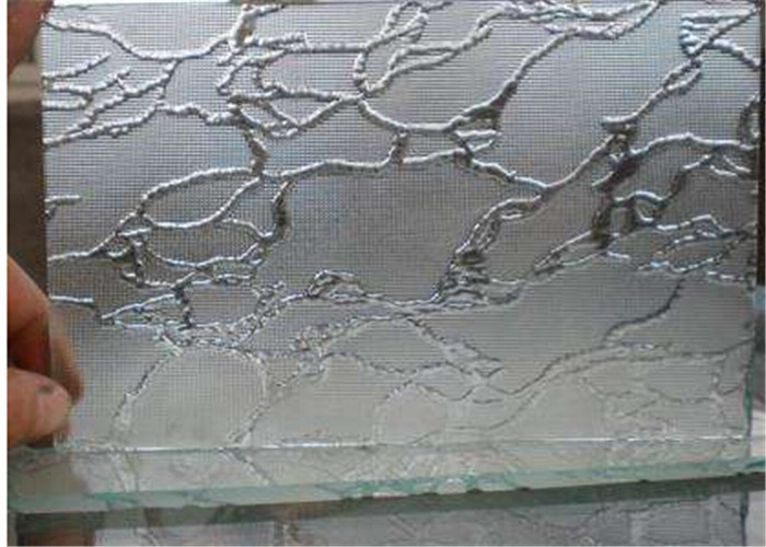 Decorating Clear Patterned Glass , 3mm Thickness Patterned Figured Glass