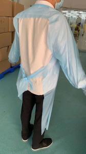 Quality Waterproof Single PE Coating Cheap Price Civil used Isolation Gowns wholesale
