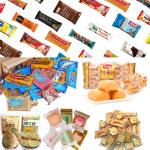 Horizontal food snack cookie biscuit bread chocolate bar flow wrap packaging