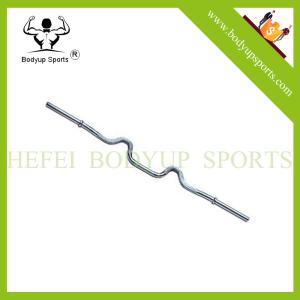 Quality wholesales 50&quot; Regular Solid Super Curl chromed Barbell Bar wholesale