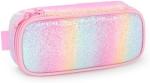 mibasies Kids Pencil Case for Girls and Boys Soft Rainbow Pen Box Pouch (Rainbow