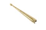 Military Label Hardware Key Chain Pendant Rhodium Polished