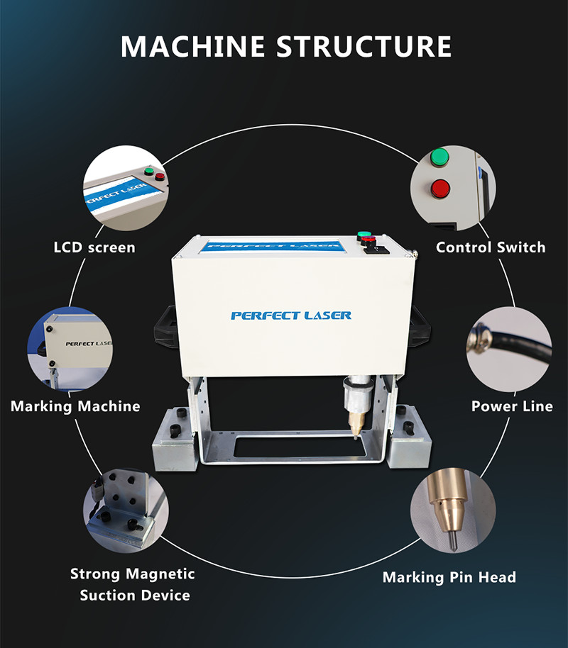 Intelligent Portable Integrated Dot Peen Marking Machine For Metal
