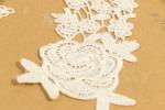 ODM Bridal Trims And Appliques , Romantic Floral Lace Applique