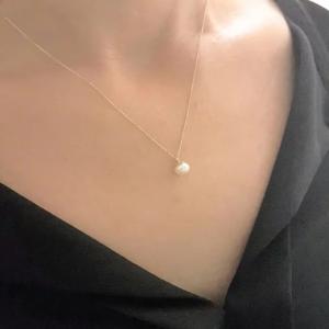 Quality 14K Pendant Necklace For Women Is With Decorated A 6MM Freshwater Pearl wholesale