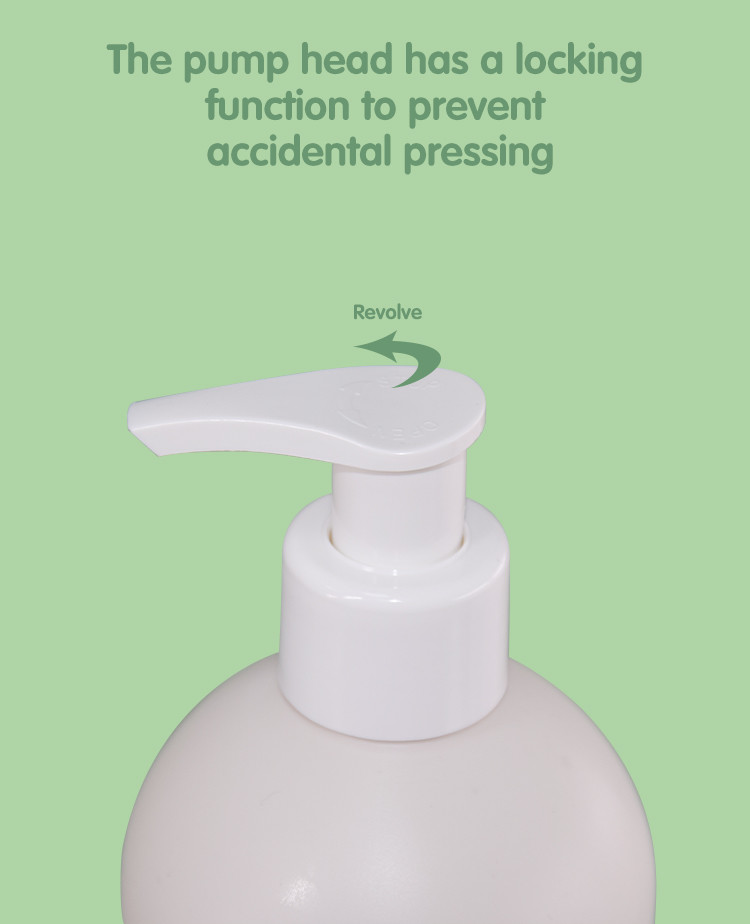400ml Plastic PP Mono Lotion Pump Bottle PMU Inorganic Biodegradable Cosmetic Packaging