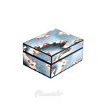 Flower Printed Rigid Paper Jewelry Boxes Cardboard Cosmetic Jewelry Packaging