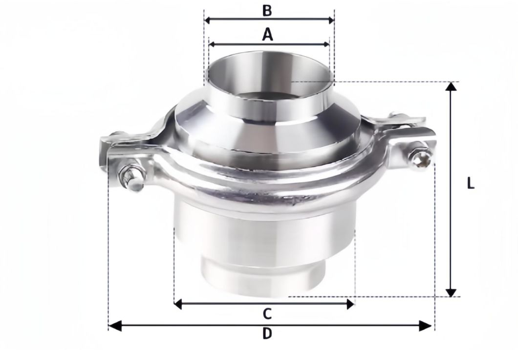 Stainless Steel Welding Connection Non-Return Check Sanitary Valve