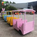 Kids Play Equipment Amusement Park Trackless Train Car weather resistance