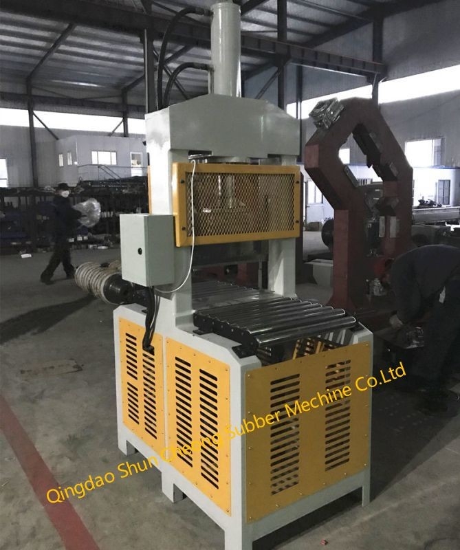 Hydraulic Rubber Cutting Machine / Big Diameter Plastic Rubber Bale Cutter