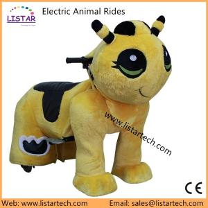 Quality wheel led animation stuffed animals / riding on animal, Mall rides on animals wholesale