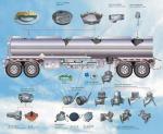 H804A-80 Stainless Steel Bottom Emergency Shut Valves Truck Trailer Spares