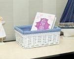 Hand Woven Decoration Organizer Rattan Willow Wicker Cutlery Fruit Storage Tray