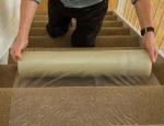Water Based Acrylic Glue Protective Carpet Film 36X200 Transparent Printed