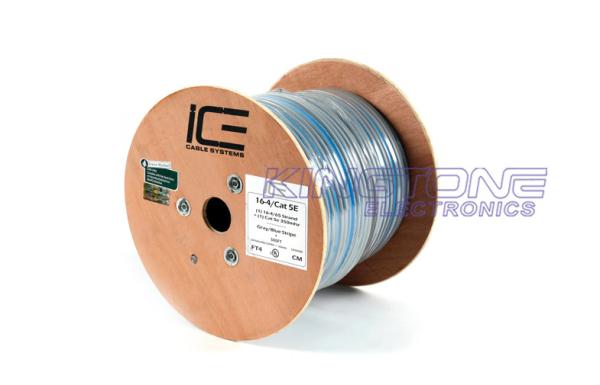 CMP Rated PVC UTP CAT5E Network Cable 24 AWG Solid Bare Copper FEP Insulation