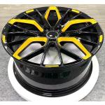 Custom special milling colour gloden blue Forged Wheels