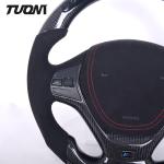 BMW 3 Series F30 Leather Carbon Fiber Steering Wheel With LED Lights OEM