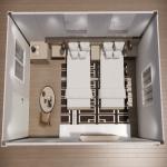 Light Earthquake Resistant Prefabricated Steel Apartments Australian Russian