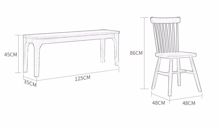 Dining Chair Wood Made In China Hotel Home Furniture Northern Europe