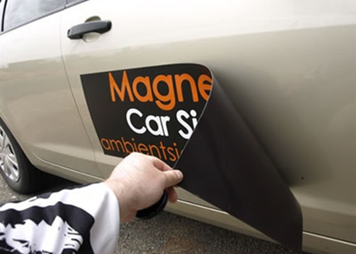 Removable Synthetic Magnetic Car Signs Fridge Magnet Car Bumper Sticker Water Resistance SGS Approved