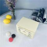 Light Yellow Delicate Small Cake Cardboard Boxes For Gifts