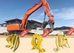 NM400 Q355B Mechanical Grapple For Grabbing Log Stone Cat Hitachi Komatsu
