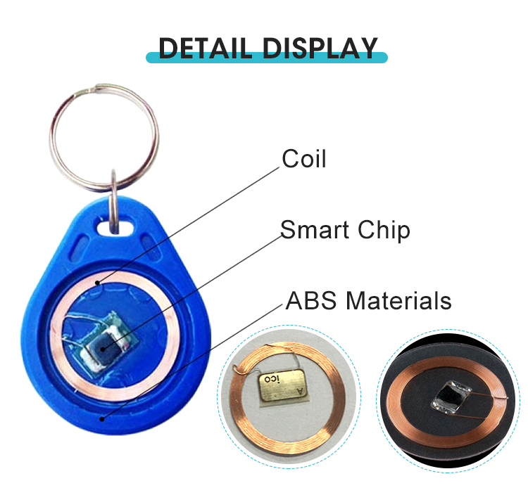 ABS Leather Writable 125khz RFID Tag , EM4305 RFID Tag With Chip