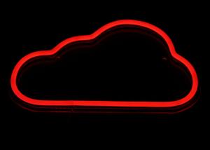 Quality Red Cloud Led Bar Signs For Home , Bright Adjustable Led Neon Flex Signs wholesale