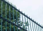 Gardenhouse 6/5/6 Metal Yard Fence Double Bar 1.2mm Post