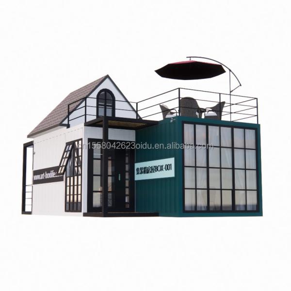 Family of Three 20ft Luxury 5m High Duplex Container Mobile House with Wall