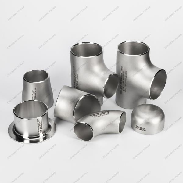 Cheap DIN Standard YUHAO Stainless Steel Fittings For Petrochemical Industry Customizable SS Butt Welded Pipe Fittings for sale