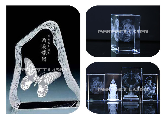 Air Cooling Yag Diode Pump 3D Laser Engraving Machine Suitable For All Crystal Materials