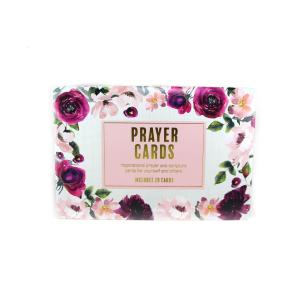 Quality Pink Flower Pattern Children'S Learning Flash Cards For Prayer Purpose wholesale