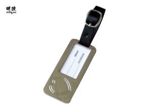 Quality Stainless Steel And Leather Luggage Name Tags Personalized Travel Using wholesale
