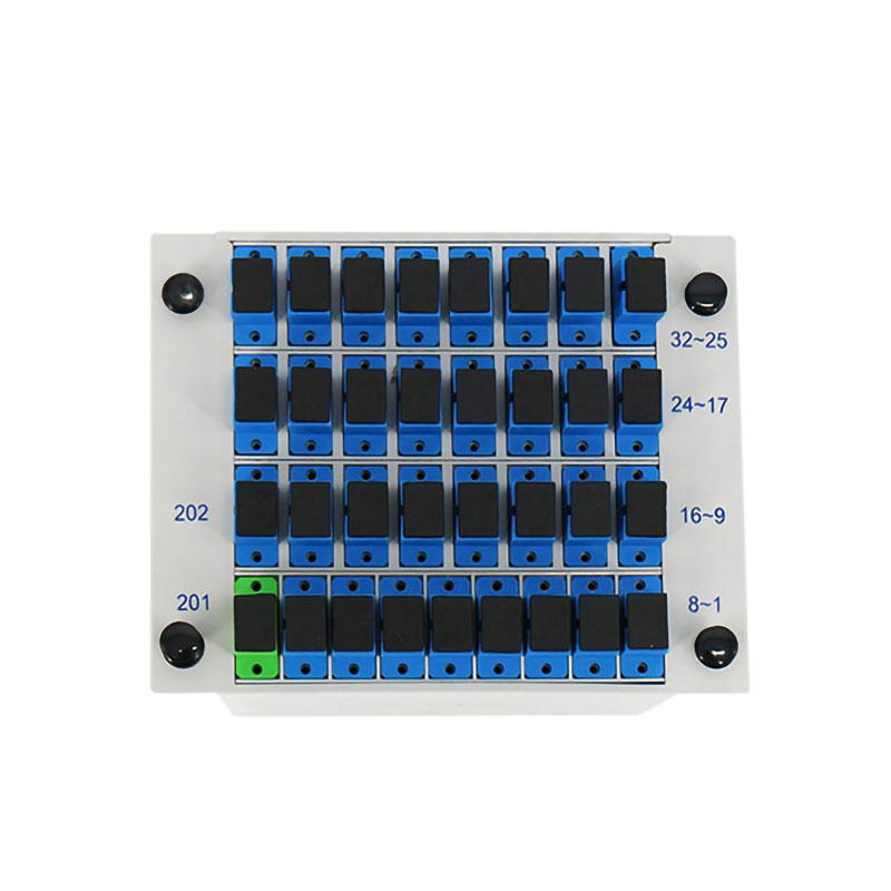 OEM 32 Way SC UPC Passive Fiber Optic Splitter GPON FTTH