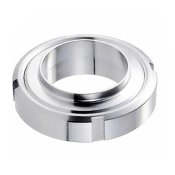 Sanitary Aseptic SS Screwed Union Pipe Fittings Connections With Weld On Ends