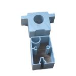 80160 CNC Aluminium Profile Black Shower Enclosure White Rectangular Tube
