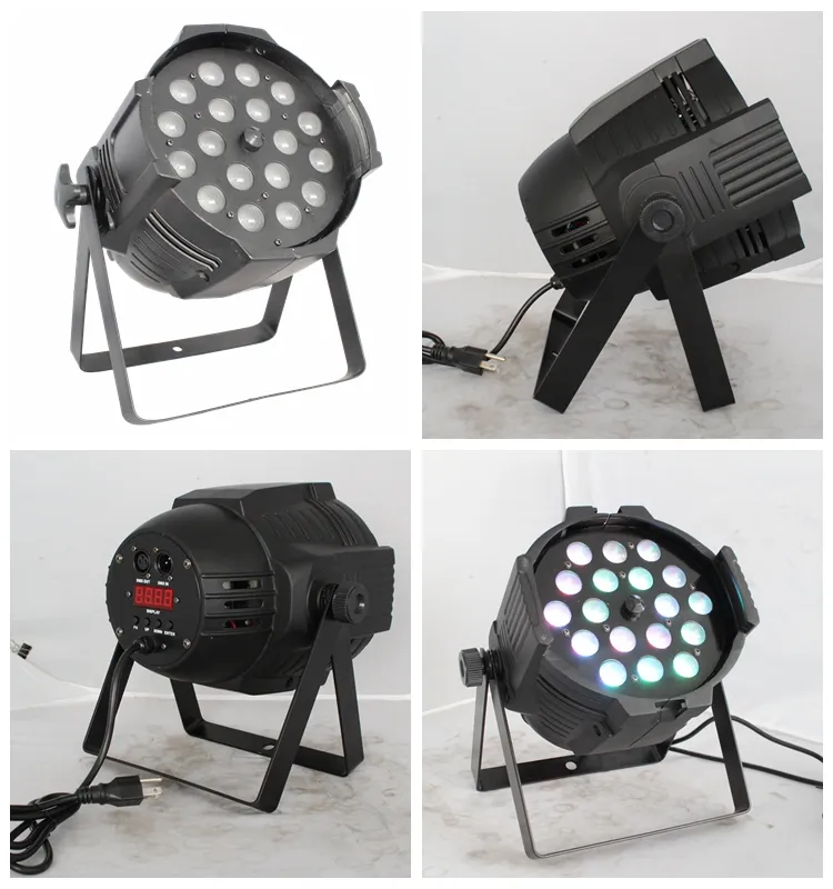 AC90-240V 50-60Hz Input Voltage 18x12W 4in/5in1/6in1 RGBWA UV LED Par with Zoom