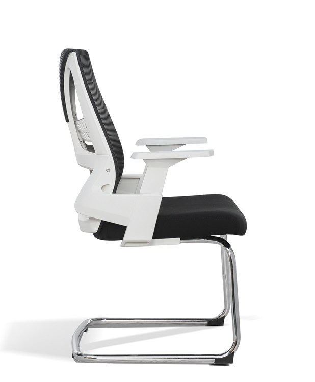 Visitor Modern Mesh Office Swivel Chair With Wheels 2ft Five Star Armrest 0.178CBM