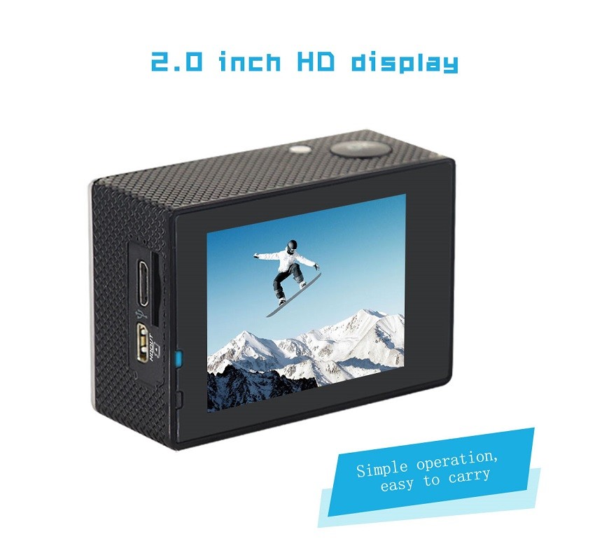 400mah Action Pro 1080p Sports Camera Helmet 3.7v DV Body 120 Degree H62