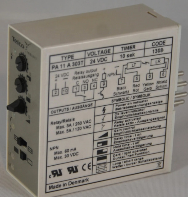PA 11 A 303T Signal Amplifier Remote Photoelectric Sensors 230V