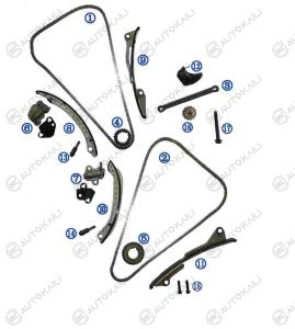 Quality Timing Chain Kit For GM / CHEVROLET / BUICK / Cadillac CADILLAC CT6 LGW V6 3.0L 2016- 12647895 144L wholesale