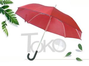 Quality Auto Open Walking Stick Umbrella 190T Polyester Fabric 12mm Aluminum Shaft wholesale