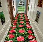 Polyester Fiber Custom Commercial Rugs Entrance Corridor Stairway Hotel Mat