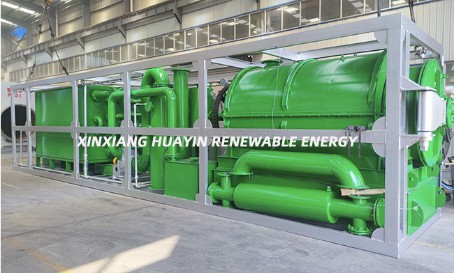Batch Type Pyrolysis Reactor Plastic To Fuel Tyre Pyrolysis Machine 1Ton Per Day