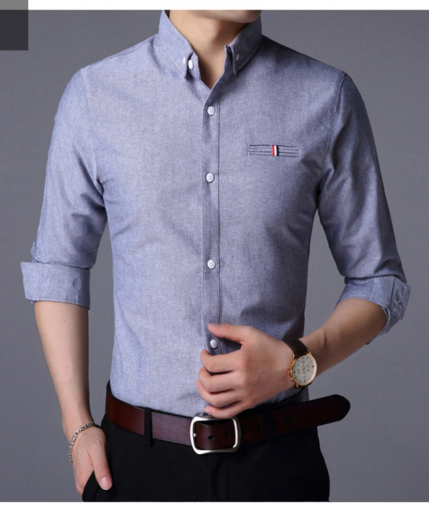 Vintage Custom Cotton All Over Print Plus Size Casual Long Sleeve Men's Oversized Shirt