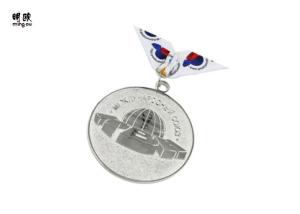Quality Silver Color Commemorative Custom Award Medals Both Sides With Sandy wholesale