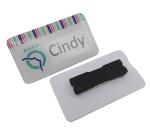 Business Reusable Name Badges Plastic Acrylic Material Staff Badge Holders